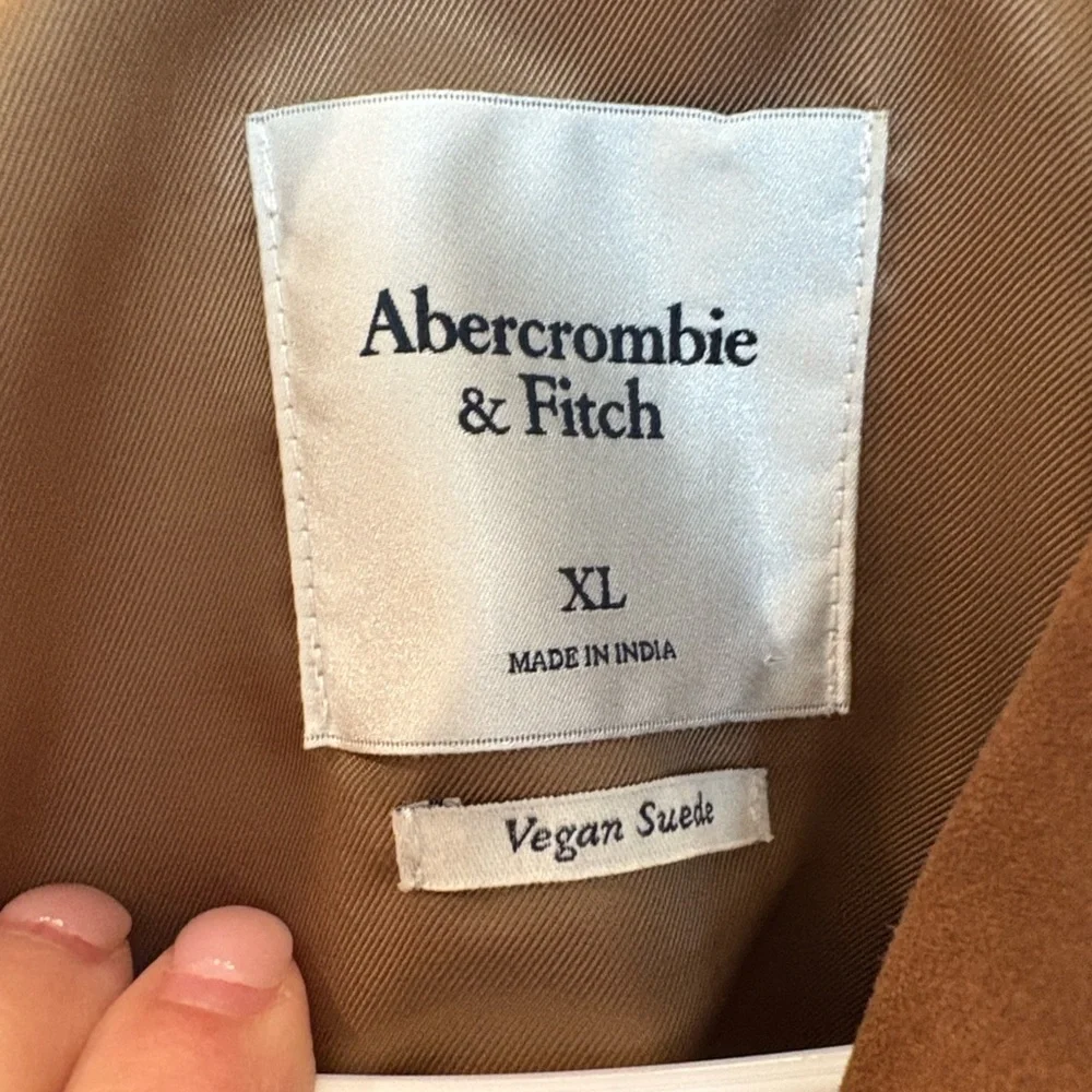 Abercrombie & Fitch Tan Short Jacket Ladies XL - Picture 3 of 10